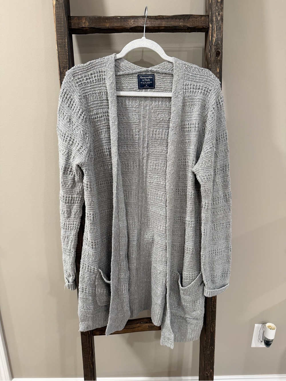 Abercrombie & Fitch Gray Cozy Knit Cardigan